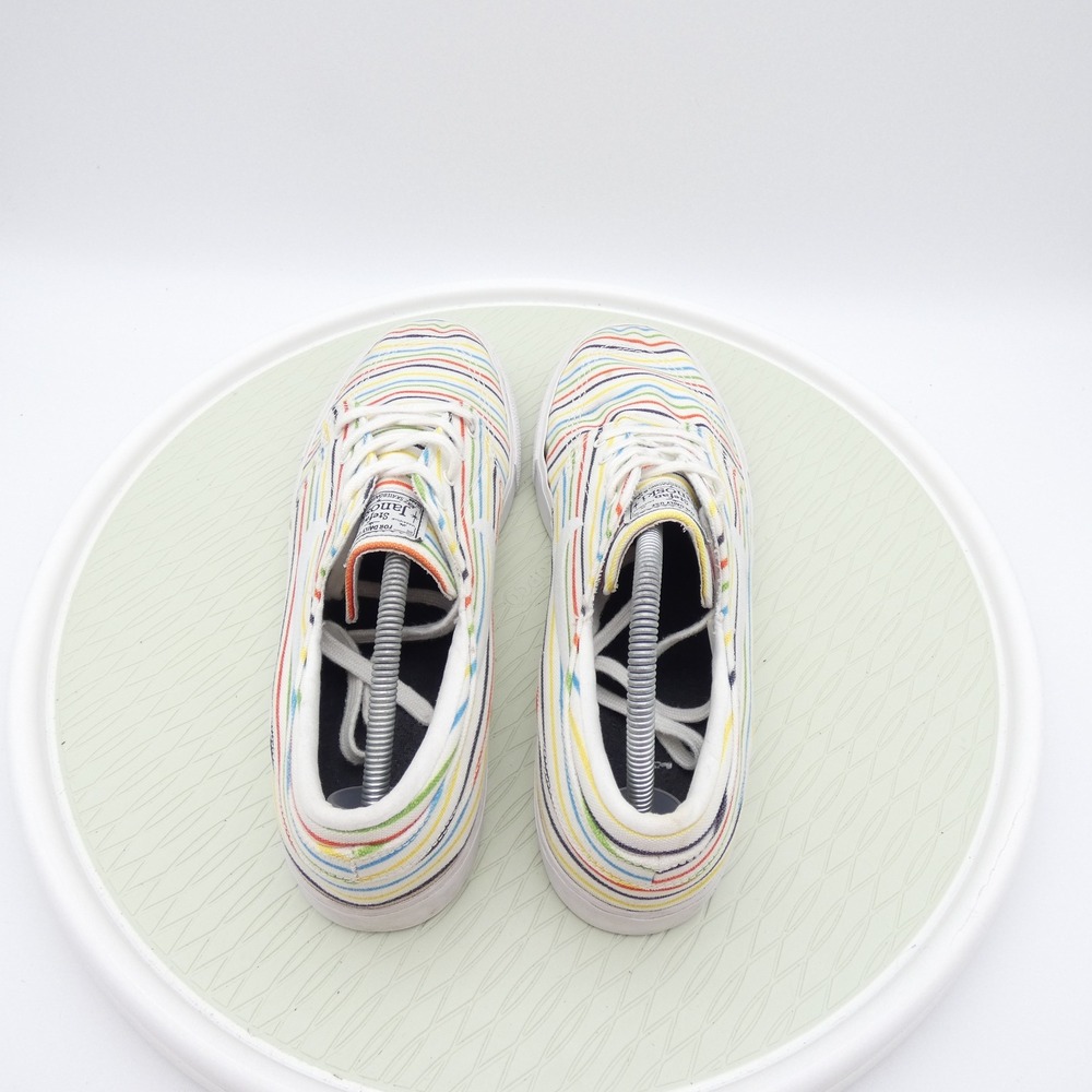 Nike SB Stefan Janoski Multi Color Rainbow Striped Canvas Mens 12 AQ7878-100 - Picture 5 of 11